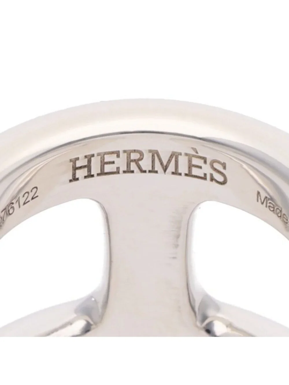 Hermes Osmose GM Silver Ring